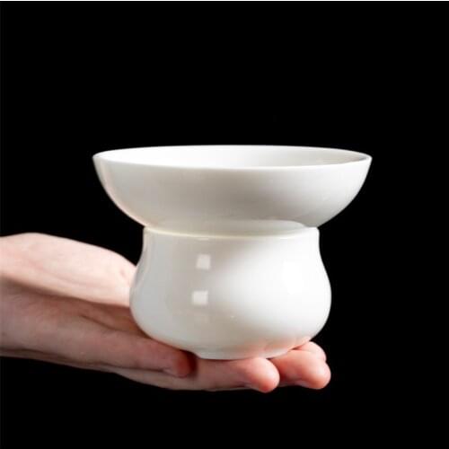 Dehua White Porcelain Tea Strainer Ceramic Tea Filter Creative Infusers for Teacup Chinese Kung Fu Tea Set Tea Ceremony Teaware