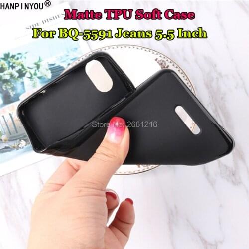 Phone Case For BQ-5591 Jeans 5.5" Slim Soft TPU Rubber Case Gel Comfortable Matte Protection Silicone Protective Cover Shell