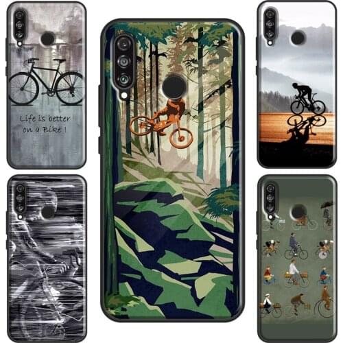 Ride Mountain Bike Bicycle Art Case For Huawei P Smart 2019 Y7 Nova 5T P30 P20 P40 Lite Mate 20 For Honor 10i 8A 8X 9X