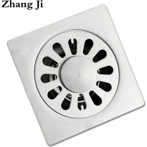 Zhang Ji Quality Stainless Steel Bathroom Deodorant Common Floor Drain Kitchen Waste Grates Shower Overflow Drain Floor ZJ014
