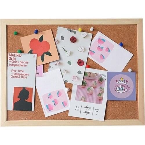 Decorative Board Message Board With Frame Cork Board Household Photo Wall Background Board Placas Decorativas Home Decoration