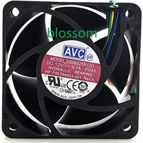 DS06025R12U 6025 12V 0.26A 6cm 4wire PWM Server Cooling Fan
