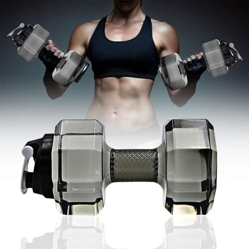 Creative Dumbbell Fitness Kettle Water Filling Dumbbell Portable Dumbbell Plastic Kettle Training Arm Muscle Fitness Equipment