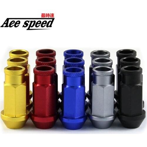 Car Wheel Racing Lug Nuts D1 Billet Aluminum L:52mm For Toyota Mitsubishi HONDA CIVIC ACURA INTEGRA FORD
