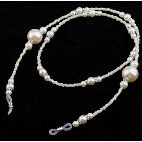 Prettyia Fashionable Design Anti Slip Eyeglass Holder Necklace Sunglass Eyewear Neck Strap Chain Accessories-White