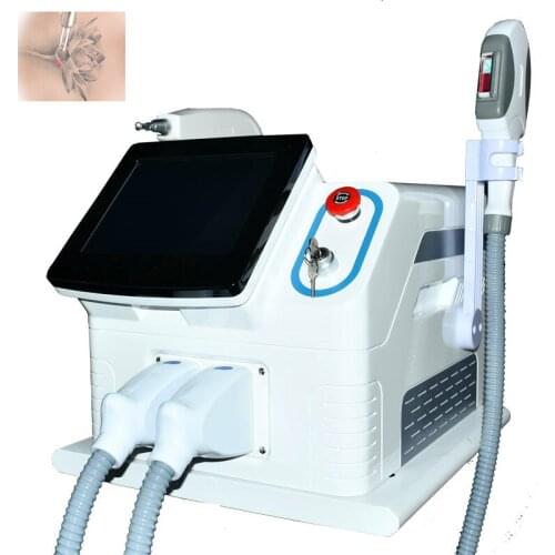 Portable 2 in 1 Professional Beauty Equipment SHR IPL OPT Hair Removal ND Yag Tattoo Removal Laser Machine
