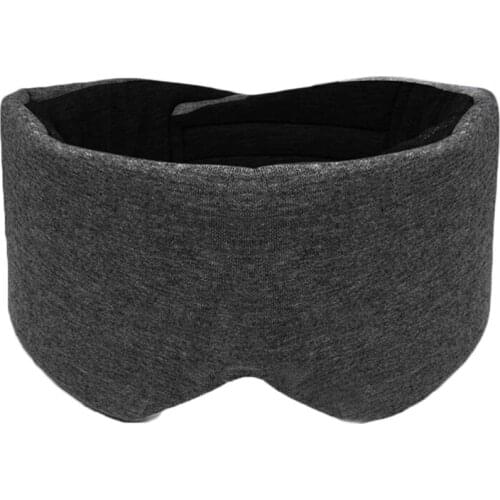 H7JC Men Women Cotton Blackout Eye Mask Oversized Eyeshade Cover Breathable Adjustable Sleeping Blinder Blindfold for Nap Travel