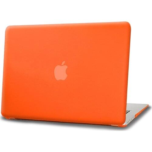 For Apple Macbook Air 11/13 /Macbook Pro 13/15 /Macbook12 inch Rubberized Hard Case Cover Matte Orange Laptop Protective Shell