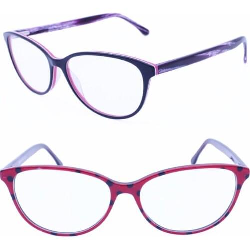 Retailsale 18993 full-rim high classic flexi spring hinge vintage unique leopard print acetate optical frames for ladies
