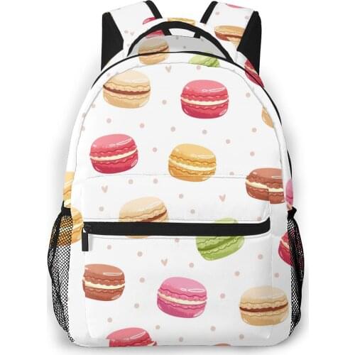 OLN Backpack Women Shoulder Bag For Teenage Girls Colorful Macarons Pattern Bagpack Female Ladies School Backpack