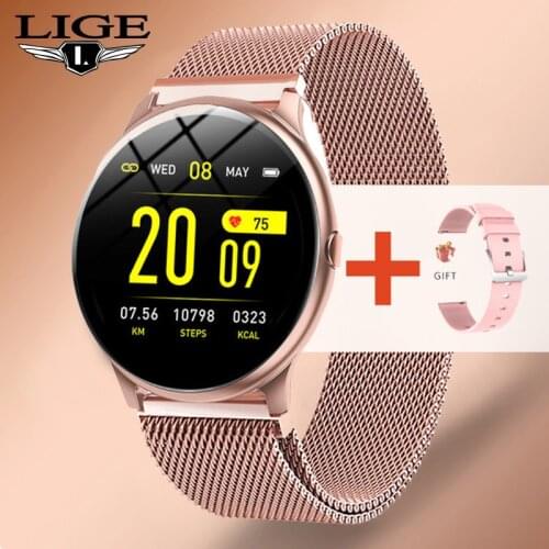 Women Smart Watch Real-time Weather Forecast Activity Tracker Heart Rate Monitor Sports Ladies Smart Watch Men For Android IOS