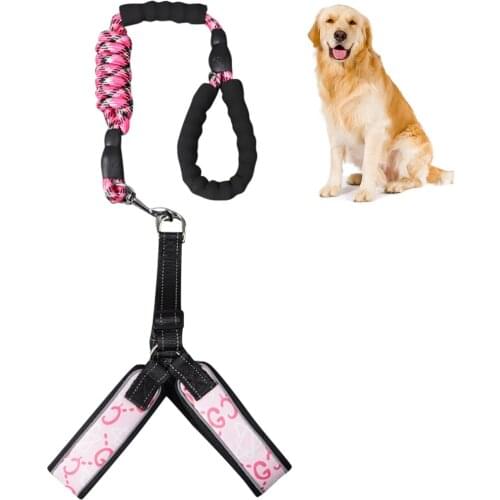 Reflective Pet Dog Collar Leash Adjustable Dog Harness Nylon Harness for Dogs Puppy Collar Cat Pet Dog Strap Leash