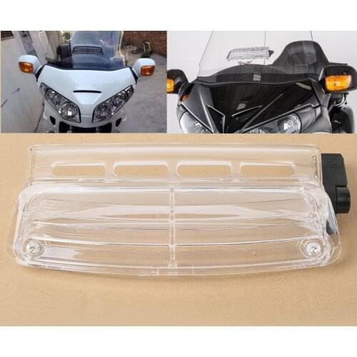 Motorcycle Windscreen Windshield Fresh Air Flow Vent For Honda Goldwing GL1800 01-17 Smoked Clear