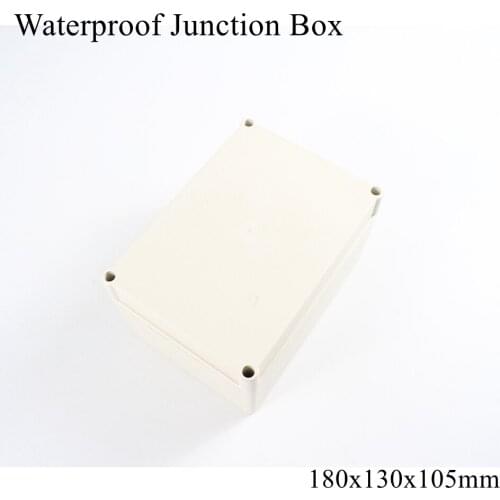180x130x105mm Waterproof Plastic Enclosure Box Outdoor Cable Connection Junction Electrical Project Case ABS IP65 180*130*105mm