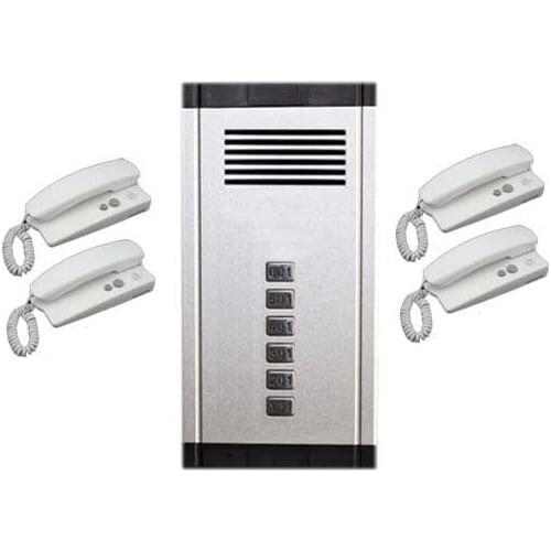 XinSiLu New Arrival Audio Door Phone Intercom System 4-way Audio Doorbell,New Design Indoor Unit Unlock Function+Free Shipping