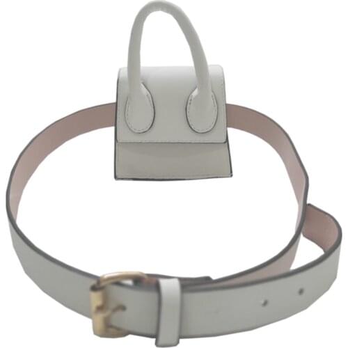 Women White Mini Chain Arched Bag Four Seasons Use Suitable For Quality Product Is Easy To Clean