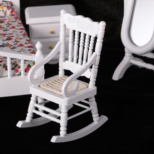 1:12 Dollhouse Miniature Simple Style Bedroom Furniture Set Scaled Model Toy