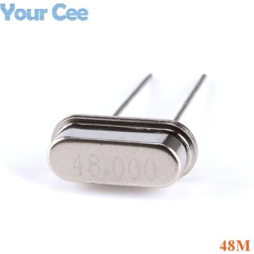 10pcs Mini Crystal Oscillator Passive Quartz Resonator HC-49S 48.000MHZ 48.000M 48M 48MHZ 48 MHZ Good Quality
