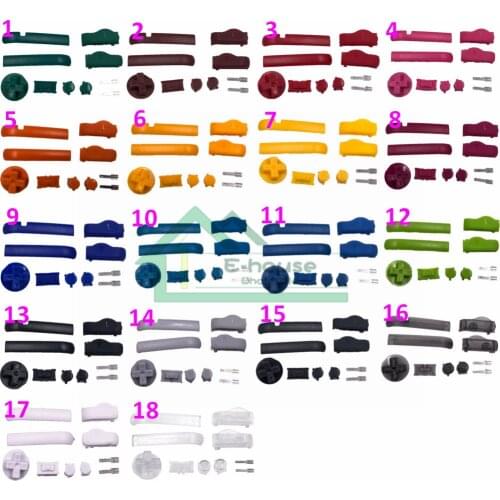 10 set High Quality LR L R A B dpad buttons kit for GBA console for Game Boy Advance