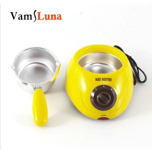250ML Mini Portable Wax Warmer Pot SPA Paraffin Therapy Hair Remover - Multi function Chocolate and Butter Heater and 100g Wax