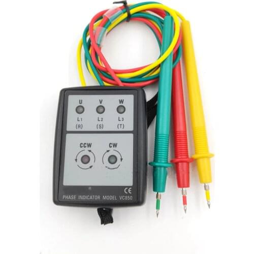 3 Phase Meter Phase Sequence Meter SP8030 Vc850 Sequence Presence Rotation Tester Indicator