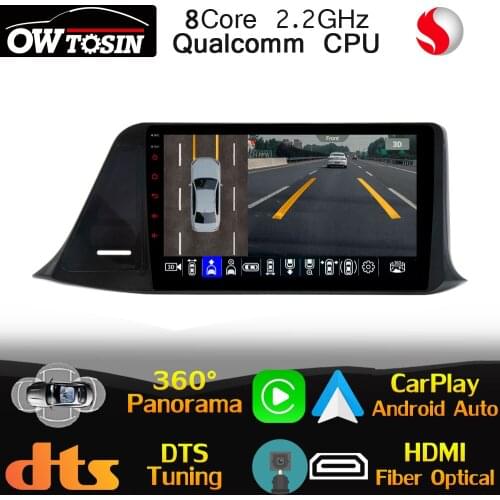 9" IPS Qualcomm 8Core Android For Toyota C-HR CHR 2016-2020 Car Radio GPS CarPlay Auto HDMI 4G LTE HIFI Head Unit Stereo DSP DTS