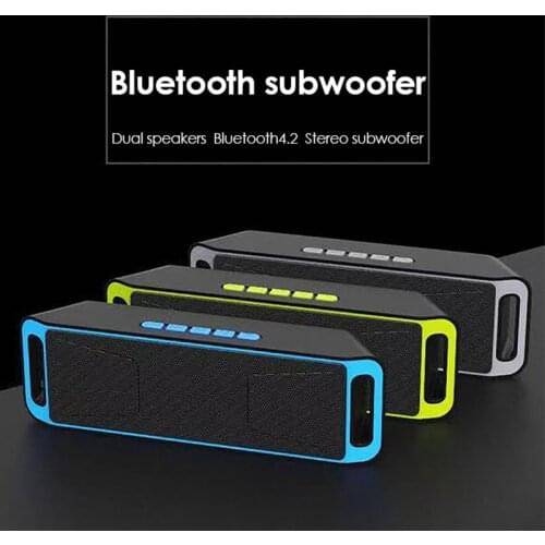 B11 Bluetooth Speaker Wireless Subwoofer Dual Horn 3D HIFI Outdoor Portable Phone TF Card Dual Speakers FM Radio MP3 Player