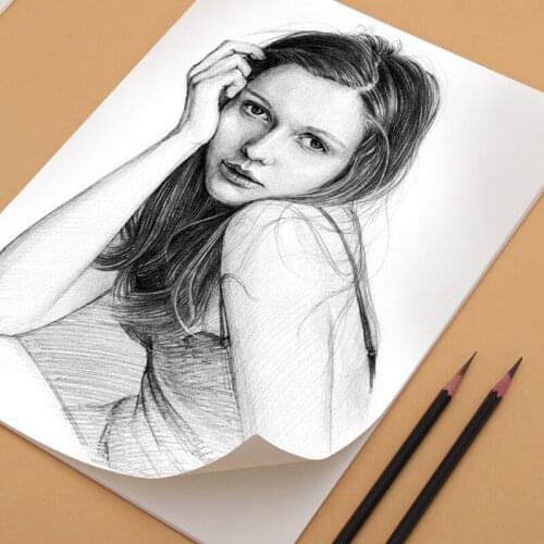 8k SketchPaper 4k Drawing Paper Fine-grain Sketch Paper for Art Students 180g Test Sketch Paper Watercolor Paper Sketch Books