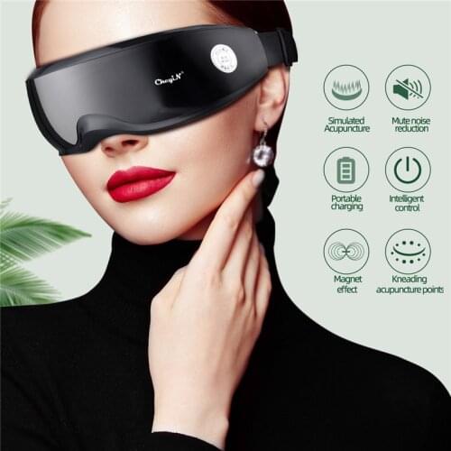 CkeyiN Smart Electric Vibration Eye Massager Wireless Magnet Therapy Acupuncture Massage Anti Wrinkle Relieve Eye Fatigue Care