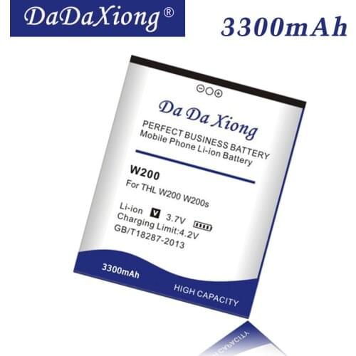 Da Da Xiong Original 3300mAh W200 Battery for THL W200 w200s W200C Cell Phone Battery