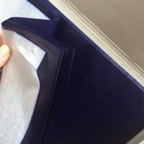 50pcs Double Sided Carbon Paper for Tracing 45K Accounting Copy Paper Finance Carbon Transfer Paper Office School Stationery