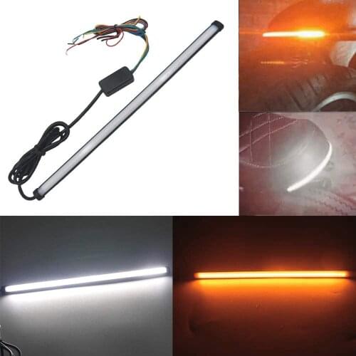 1PC 30CM Yellow White Waterproof Strip LED for SUV Truck Motorcyc Safety Mounting Backup Reversing Light Turn Signal Bulb 12V