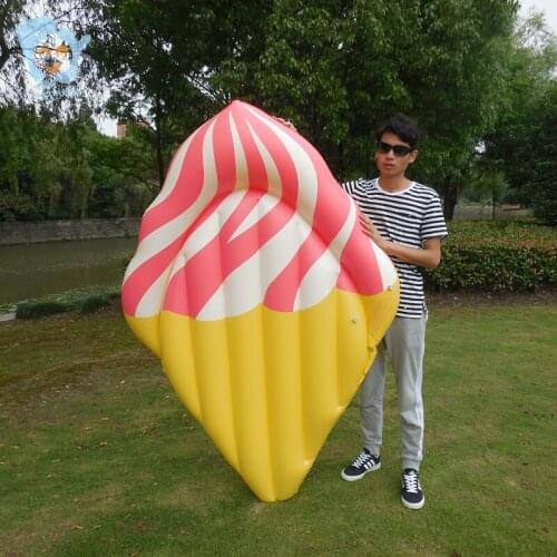 180cm Giant Inflatable Icecream Pool Floats Water Fun Swimming Toy Inflatable Float Mattress Inflatable Water Raft Air Bed