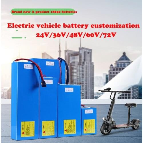 Customized li-ion battery 12v 24v 36v 48v 60v 72v 10Ah 20Ah 36Ah 40ah lithium electric scooter battery pack