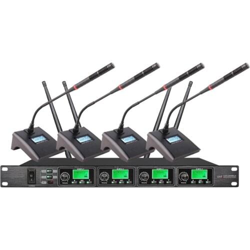 Bolymic Gooseneck Microphones professional uhf Conference microphone system for Church,school, Business Meeting