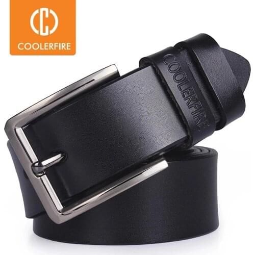 Cowhide genuine leather belts for men brand male pin buckle jeans cowboy Mens Belts Luxury Designer High Quality Leather belt