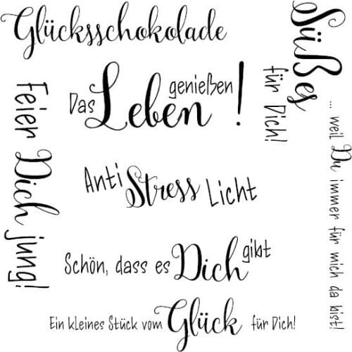 German Transparent Clear Stamp for DIY scrapbooking/Card Making C402