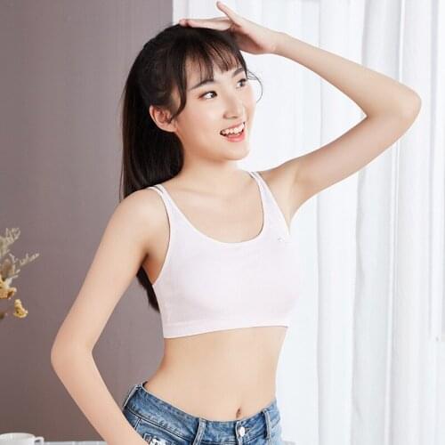 Newly Ladies Bras Underwear Women Low Back Comfortable Lifting Bra Girl Developmental Breast Wrapped Thin Soutien Gorge Femme
