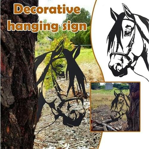Newly Metal Art Outdoor Decor Peeking Animal Farmhouse Art Garden Stakes Decorative For Garden Yard