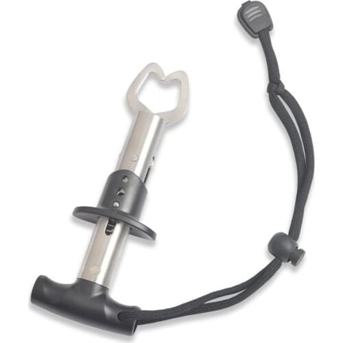 New Fishing Grabber Stainless Steel T Shape Handle Fish Lip Grip Professional Fishing Gripper