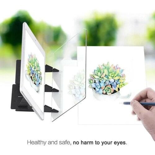 Optical Imaging Drawing Board Lens Sketch Specular Reflection Dimming Bracket Holder Painting Mirror Plate Tracing Copy Table