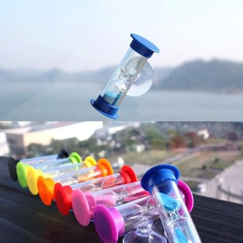Sand-filled Hourglasses Three-minute Timer Hourglass Suction Cup Hourglass 3 Minutes Simple Hourglass For Children Brushing Time