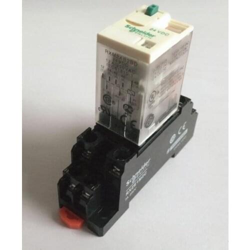Intermediate relay RXM2AB2BD relay with base 8PIN DC12V DC24V AC110V AC220V