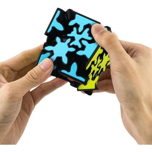 Qiyi Crazy Gear Patch 3x3 Strange-shape Speed Cubo Magico Toys For Antistress Adults Children Puzzle Smooth Educational Gift