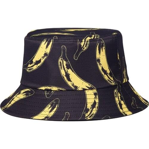3D Cartoon Banana Pisang Adult Street Fashion Fisherman Bucket Hat Hats Beanie Hipster Weeknd Casual Group Philippines Islands