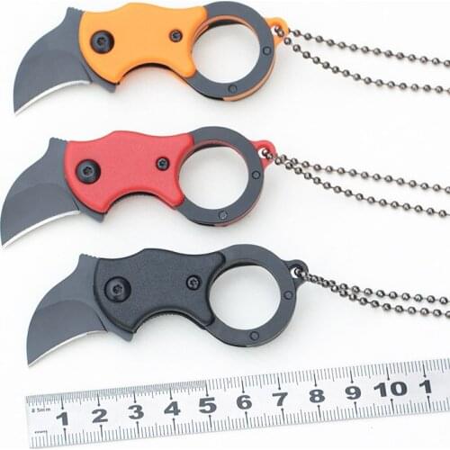 Folding Knife outdoor Mini folding small claw knife Necklace knife Portable sharp eagle claw knife pocket knife knives folding