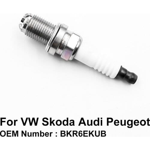 COWTOTAL Nickel Alloy Spark Plug BKR6EKUB for BMW 3 Series VW Golf Passat Audi A4 A6 A8 Skoda Superb Fabia Peugeot 306 605