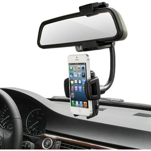 60% Hot Sale Universal Car Rearview Mirror Mount Holder Stand Clip for Smart Phone PDA MP3 Automobiles Interior Accessories
