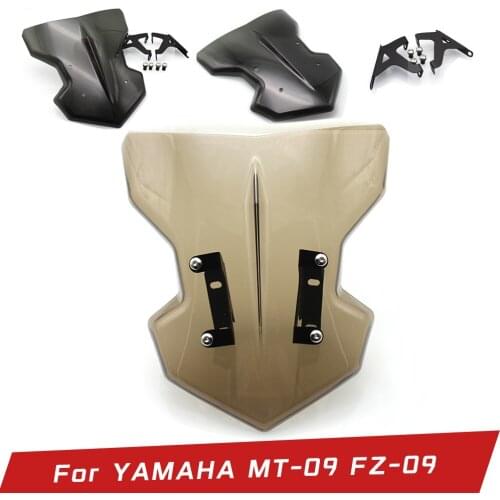 Windshield For Yamaha MT09 MT-09 FZ09 FZ-09 MT FZ 09 2017 2018 2019 Motorcycle Accessories Windshield Windscreen With Mounting