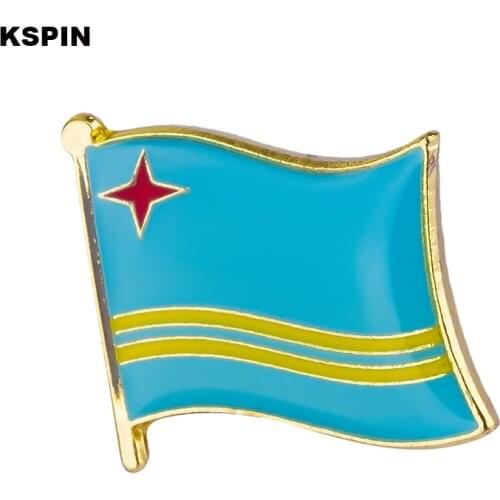 ARUBA flag pin lapel pin badge 10pcs a lot Brooch Icons KS-0236